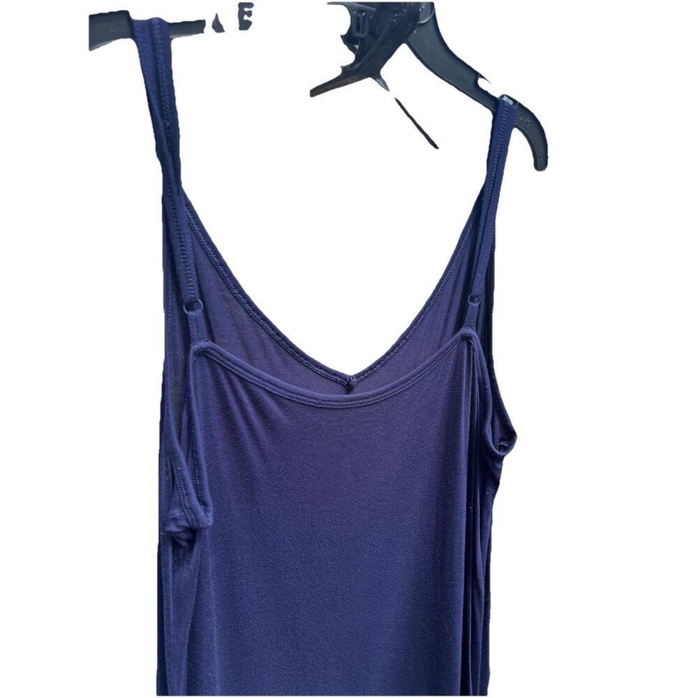 Soft Surroundings Slip Dress Women XL NAVY Lounge Excellent 29629 Rayon MIDI - Picture 4 of 10